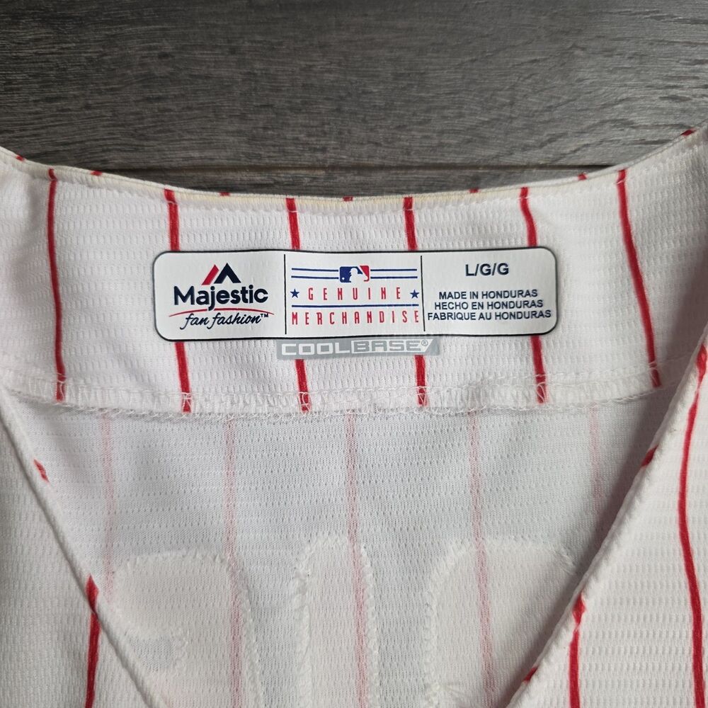 Majestic Philadelphia Phillies Jake Arrieta #49 Stitched Jersey Size Large - Picture 2 of 4